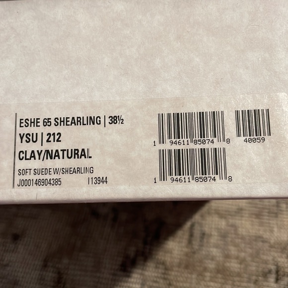 JIMMY CHOO, Eshe 65 Shearling Hiking Boots, size 38.5, Brand New in Box - Picture 9 of 11